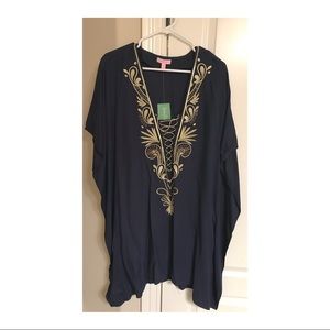 Lilly Pulitzer Chai Caftan size L/XL in Navy